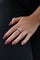 Bague 56 Bague en or blanc 18 carats pavée de diamants 58 Facettes 729105CN