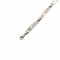 Bracelet Bracelet à plaques motif damier en or blanc 18k 58 Facettes 12335176