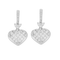 Boucles d'oreilles Paire de boucles d’oreilles en or gris et diamants 58 Facettes 230350