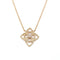 Collier Collier dentelle diamants or rose 58 Facettes