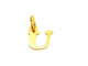 Pendentif Pendentif lettre U en or jaune 18 carats 58 Facettes 797204CD
