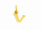Pendentif Pendentif lettre V en or jaune 18 carats 58 Facettes 797206CD