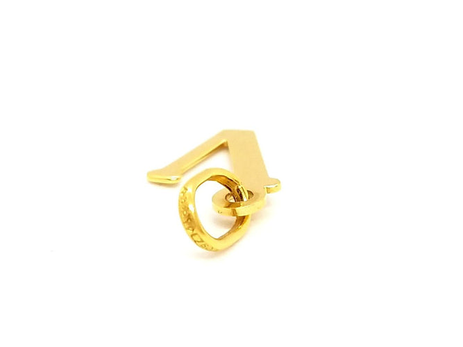 Pendentif Pendentif lettre V en or jaune 18 carats 58 Facettes 797206CD
