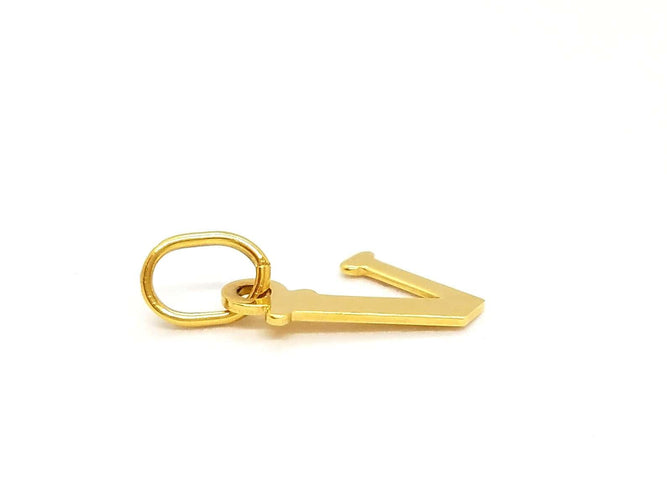 Pendentif Pendentif lettre V en or jaune 18 carats 58 Facettes 797206CD