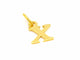 Pendentif Pendentif lettre X en or jaune 18 carats 58 Facettes 797208CD
