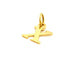 Pendentif Pendentif lettre X en or jaune 18 carats 58 Facettes 797208CD