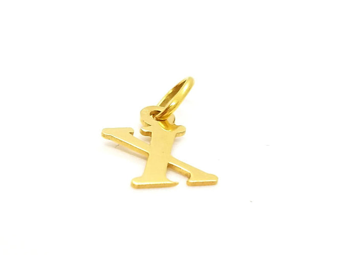 Pendentif Pendentif lettre X en or jaune 18 carats 58 Facettes 797208CD