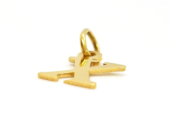 Pendentif Pendentif lettre X en or jaune 18 carats 58 Facettes 797208CD