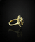 Bague 57 Bague Margherita - Grenat pyrope ovale et 12 grenats en or jaune 18 carats 58 Facettes