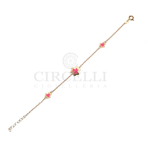 Bracelet Bracelet trèfles à quatre feuilles en or jaune 18k 58 Facettes 47298774