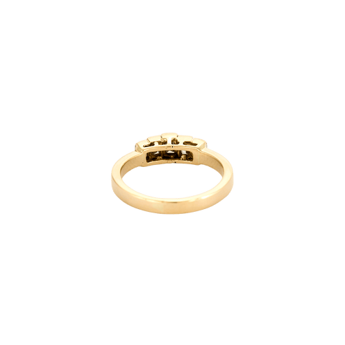 Bague 53 Bague demi-tour en or jaune 18 carats et diamants 58 Facettes BO/240029/