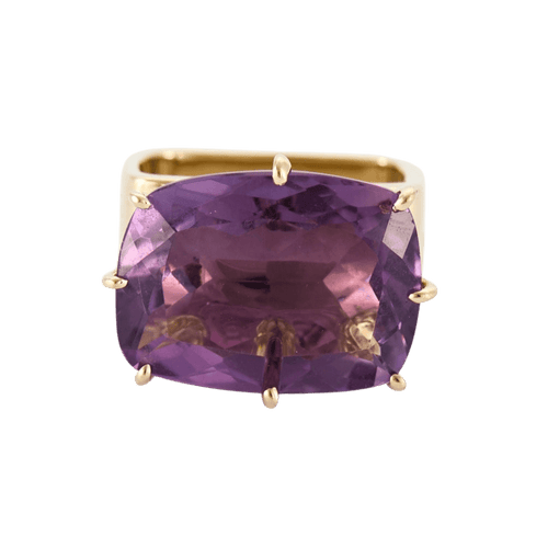 Bague 48 H STERN -SUNRISE- Bague en or jaune, améthyste, diamant et saphir 58 Facettes DV0814-2-48-2