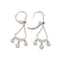 Boucles d'oreilles Boucles d'oreilles attrape rêves diamants or blanc 58 Facettes