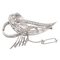 Broche Broche vintage en or blanc 18 carats et diamants 58 Facettes 807602CN