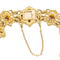 Bracelet Bracelet en or jaune 18 carats serti de diamants et rubis 58 Facettes 836609CN