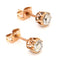 Bague Boucles d’oreilles puces solitaire en or 14k et diamants taille rose 58 Facettes 15BD9B68E61D4F4BAD6E0CEF12A04AB0