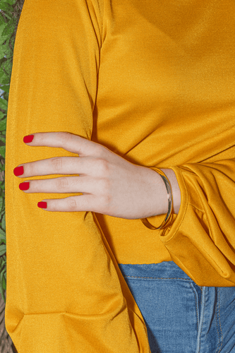Bracelet Bracelet jonc rigide en or jaune 18 carats 58 Facettes 876510CD
