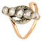 Bague 52 Bague croisée en or jaune 14k et platine avec diamants 58 Facettes C3C8A6E2724240659F1268E9F0F09A1A