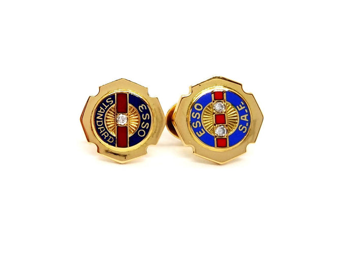 Boutons de manchette Boutons de manchette - Or jaune 18 carats et diamants 58 Facettes 878780CN
