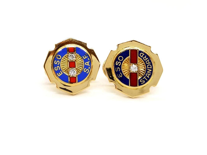 Boutons de manchette Boutons de manchette - Or jaune 18 carats et diamants 58 Facettes 878780CN