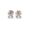 Boucles d'oreilles Boucles d'oreilles croix diamants or blanc 58 Facettes