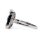 Bague 54 Bague Art déco en platine avec onyx et diamants 58 Facettes 283515B624A545CBB2833D855843D533