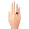 Bague 54 Bague Art déco en platine avec onyx et diamants 58 Facettes 283515B624A545CBB2833D855843D533