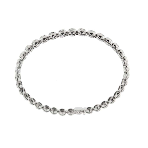 Bracelet Bracelet tennis - Bracelet en or blanc 18 ct et diamants 58 Facettes 8868