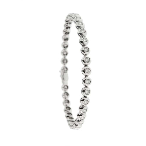 Bracelet Bracelet tennis - Bracelet en or blanc 18 ct et diamants 58 Facettes 8868