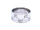 Bague 59 Gucci Icon - Bague grand modèle en or blanc 18 carats 58 Facettes 894446CN