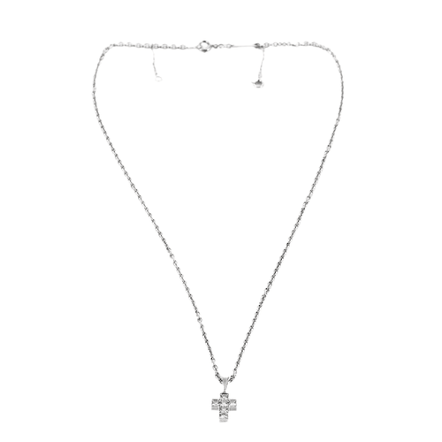 Collier CARTIER - Collier croix or blanc et diamants 58 Facettes DV11712-2