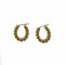 Boucles d'oreilles Créoles cordon ovales en or jaune 18K 58 Facettes REF2565-333