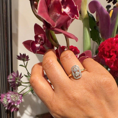 Bague 57.5 Bague Art déco en or 14 carats et diamants 58 Facettes 12AC29C6C5064A1EB8A3F674DF69D026