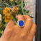 Bague 62.5 Chevalière en or jaune 14 carats avec lapis-lazuli 58 Facettes 4B372EDCD0D84803B6557321C8CDC884