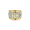 Bague 51 Bague jonc en or jaune et blanc et diamants 58 Facettes BO/240023//