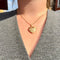 Pendentif Médaillon cœur en or jaune 14 carats 58 Facettes 78A4791903E24F8E8DAAE340B98A4111