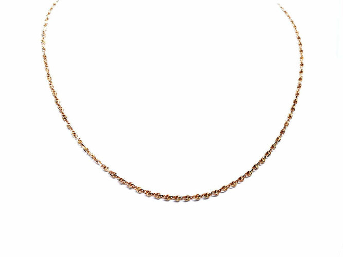 Collier Collier maille en or jaune 18 carats 58 Facettes 930252CN