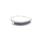 Bague 54 Bague en or blanc sertie de 56 diamants et 10 saphirs 58 Facettes