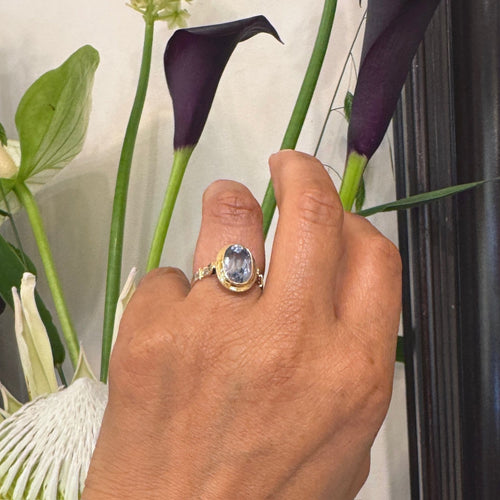 Bague 59 Bague solitaire aigue-marine 4,68 ct en or jaune 18 carats 58 Facettes 755B3C59733C4677BF349573A34D8DB8