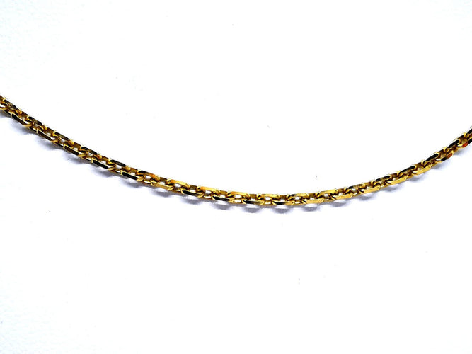 Collier Collier chaîne maille forçat en or jaune 18 carats 58 Facettes 948016CD