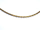 Collier Collier chaîne maille forçat en or jaune 18 carats 58 Facettes 948016CD