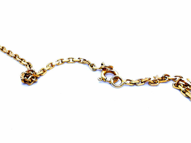 Collier Collier chaîne maille forçat en or jaune 18 carats 58 Facettes 948016CD