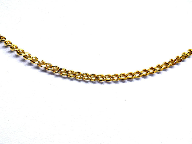 Collier Collier chaîne maille gourmette en or jaune 18 carats 58 Facettes 948044CD