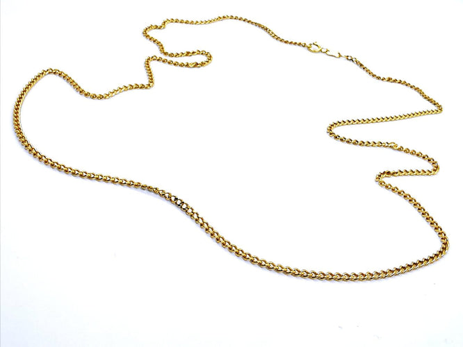 Collier Collier chaîne maille gourmette en or jaune 18 carats 58 Facettes 948044CD