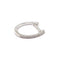 Boucles d'oreilles Boucles créoles diamants or blanc 58 Facettes