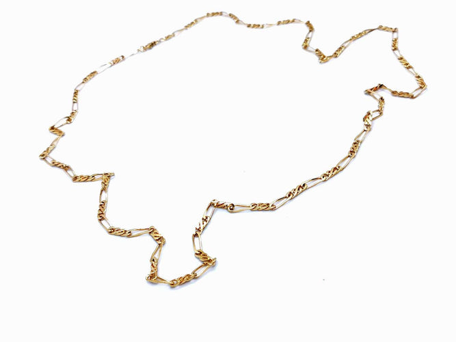 Collier Collier sautoir en or jaune 18 carats maille alternée 58 Facettes 978811CD