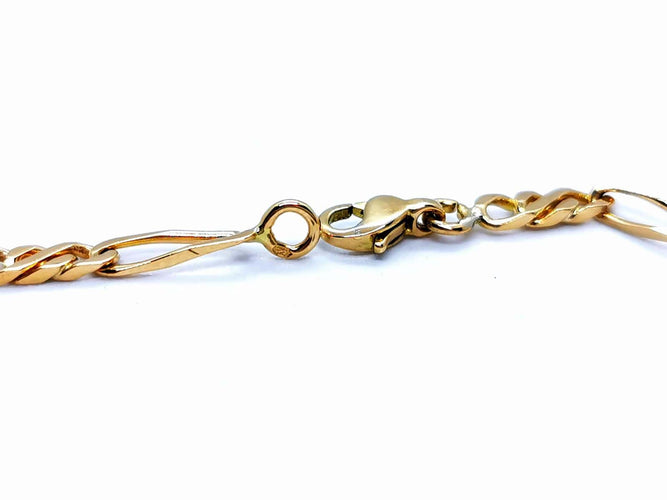 Collier Collier sautoir en or jaune 18 carats maille alternée 58 Facettes 978811CD