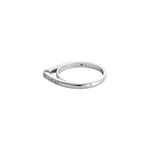 Bague 59 Bague solitaire en or blanc 18 carats et diamants 58 Facettes BO/240010 RIV
