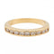 Bague 50 Bague demi-alliance en or jaune avec diamants 58 Facettes 990258CN