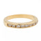 Bague 50 Bague demi-alliance en or jaune avec diamants 58 Facettes 990258CN